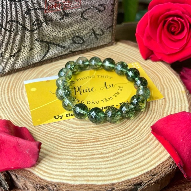 Vòng Tay Đá Thạch Anh Ưu Linh Xanh – Chiêu Tài, Tăng Sức Khoẻ, Gặp Nhiều May Mắn